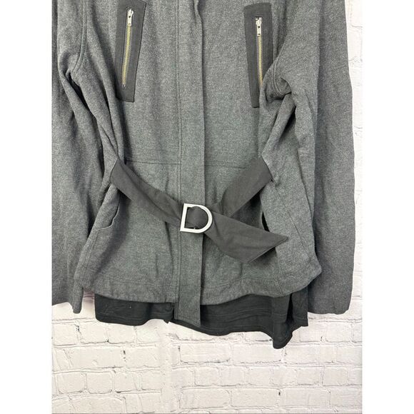 Cabi Carol Modern Full Mesh Paneled Jacket gray and black Medium - Picture 4 of 10